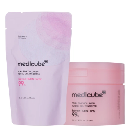 Medicube-PDRN-Pink-Collagen-Tonning-Gel-Toner-Pad-Tonizujace-Platki-Zelowe-z-Kolagenem-70-szt-1.webp