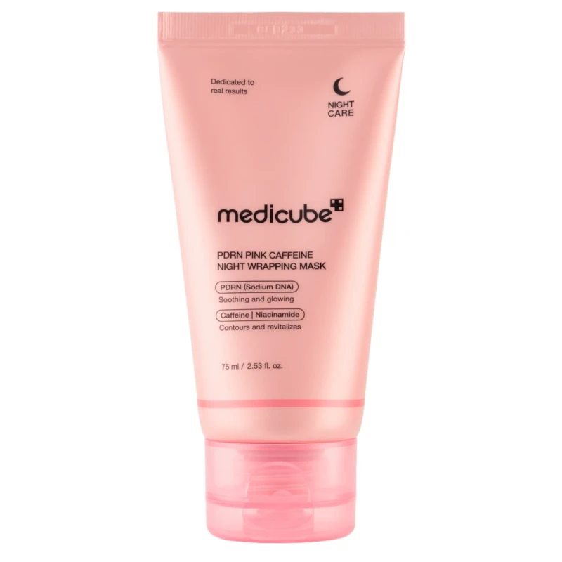 Medicube-PDRN-Pink-Caffeine-Night-Wrapping-Mask-Calonocna-Maska-Wygladzajaco-Napinajaca-z-PDRN-75ml.webp
